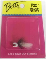 Betts Fat Gnat White / Black Lure Size 12