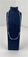 Navajo Sterling Silver Tube Bead Necklace