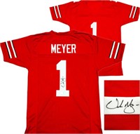 Ohio Buckeyes Urban Meyer Signed Jersey Beckett