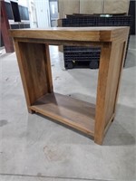 Solid Wood Console Table W/ Bottom Shelf