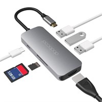 7-in-1 Multifunction USB-C Hub with Power Delivery