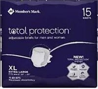 15 PACK Member's Mark Total Protection XL