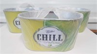 3 NEW MILLER CHILL GALVANIZED PAILS