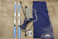 Pair of LL Bean Skis ~ Cot in a Bag