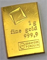 24K  1G Fine 9999 Bar