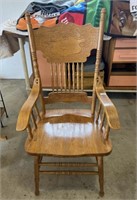 Oak Dining Chair w/ Arms