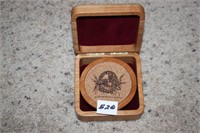 Potosi Brewing Co. Coasters in Wooden Box