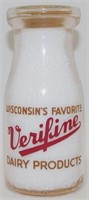 Verifine 1/2 Pint Milk Bottle - Very Nice