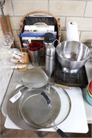 Kitchen items and cookbooks