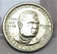 1946-D Silver Booker T. Half Dollar