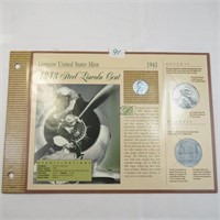 1943 Steel Cent Display