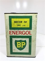 BP Energol Motor Oil Gallon Tin