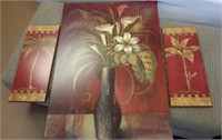 Wood Wall Hangings/Tropical Prints