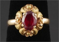 18K Gold Ruby Ring