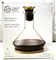 Rbt Wine Decanter With Coaster (missing Strainer)