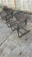 Pair of Outdoor Metal Chairs