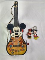 Mickey Mouse Guitar, Mickey & Minnie Key Chains
