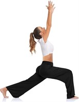 Women's Skin-Friendly Wide Leg Yoga Pants, L