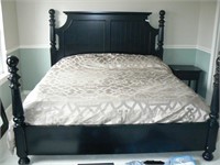 King cannonball bed with pillowtop mattress