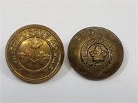2 Brass Military Buttons Scully & Lamond