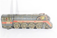Made in Japan TransContinental Express tin toy