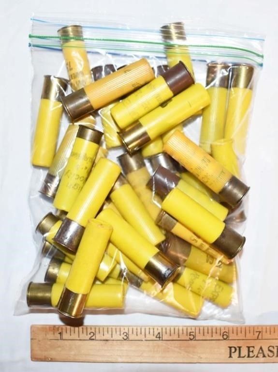 LOT - 35 ASSORTED 20GA RELOADED SHOTSHELLS