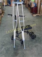 Knee Scooter and Crutches
