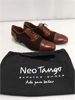 Sz 11 Neo Tango Brown Leather Dancing Shoes Set