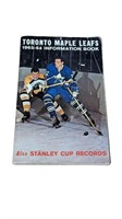 1963 64 Toronto Maple Leaf's Information Book