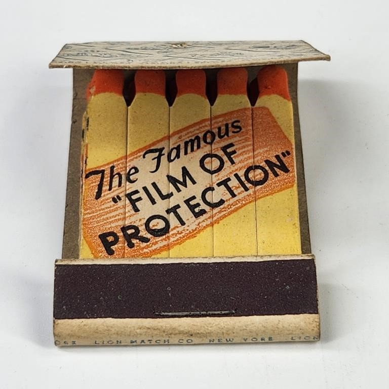 FAMOUS FILM OF PROTECTION FEATURE MATCHBOOK