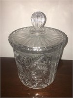 Ornate Glass Candy Jar with Lid