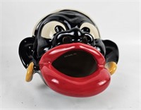 Black Americana Ceramic Ashtray