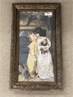 Contemporary Framed Print of 2 Young Girls
