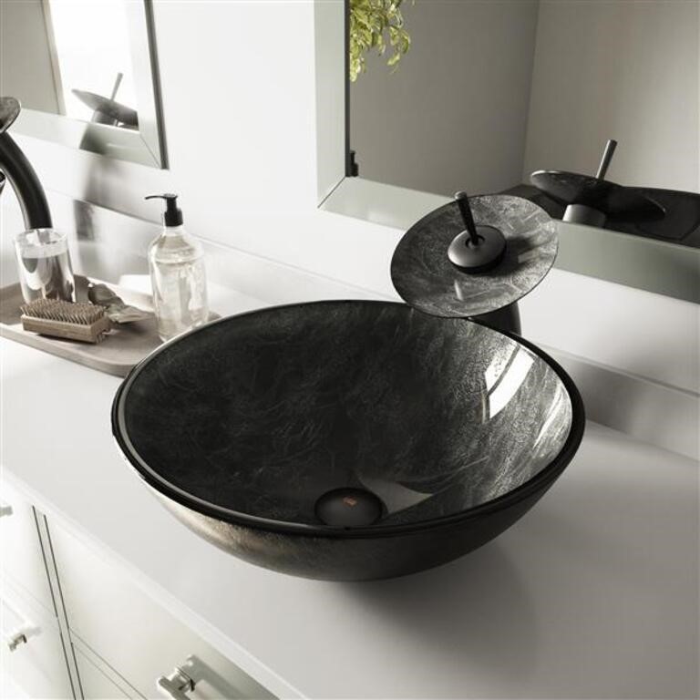 VIGO Glass Vessel Bathroom Sink