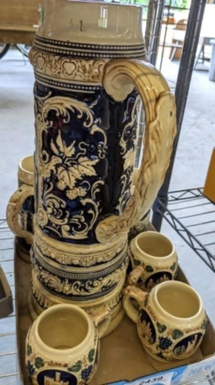 VINTAGE STEINS AND MUGS