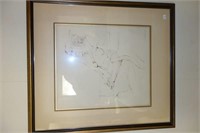 "LADY" ETCHING BY MCCLURE 19" X 20"