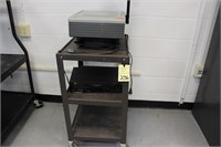 Rolling Cart, Overhead Projector, VCR