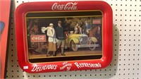 Coca-Cola advertising tin tray, reproduction -