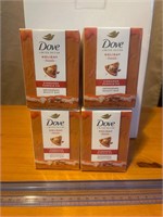 4 new Dove 2 pack Cinnamon Pumpkin Pie beauty bars