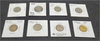 (8) Buffalo Nickels: 1915 XF, 1918-S, 1920-P&S,