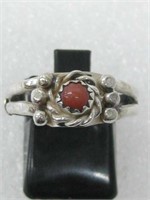 Sterling Silver Coral SW Ring Tested