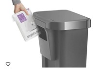 SIMPLEHUMAN 45L GARBAGE CAN (NO LID)