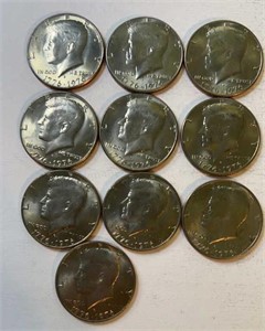 (10) 1976 Kennedy Half Dollars
