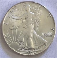 1986 Silver Eagle GEM BU