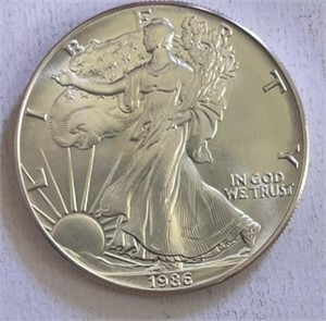 1986 Silver Eagle GEM BU