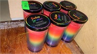 6ct. Rainbow Sprinkles Candles