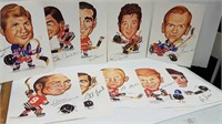 1970s HOCKEY CHARICATURE PICTURES