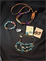 Eclectic lot of costume jewelry including