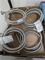 GROUP OF SS BRAIDED HOSES