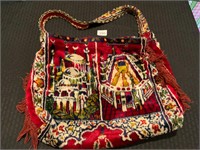 Vintage Boho Carpet Tapestry Bag